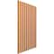 Ekena Millwork 94H x 3/8T Adjustable Wood Slat Wall Panel Kit w/ 4W Slats, Cherry contains 11 Slats SWW55X94X0375CH - alternate 2